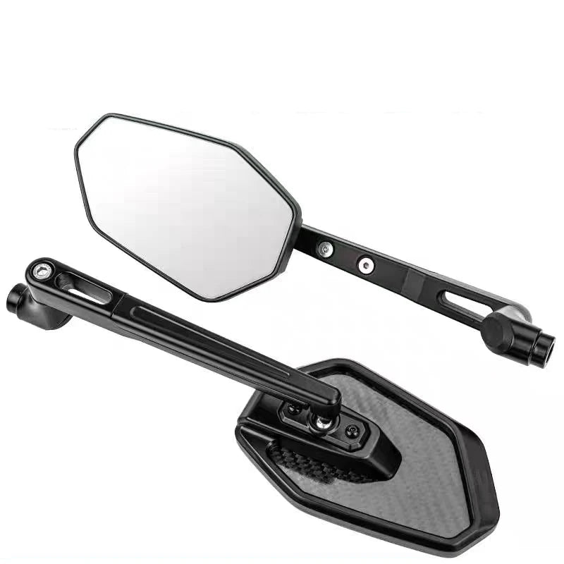 Motorcycle Rear Mirror Carbon Fiber Aluminum alloy 8/10mm Side Mirror Universal For Yamaha MT Suzuki Honda Benelli 180S TRK502X