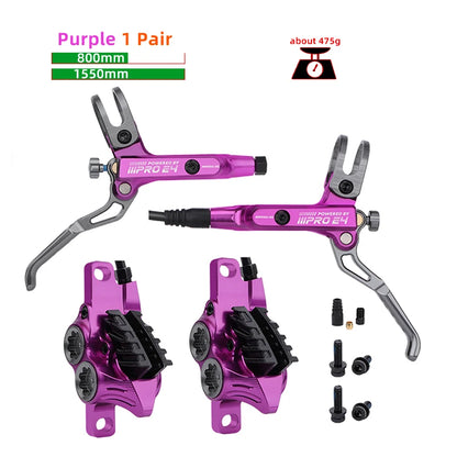 IIIPRO E4 Mountain Bike Hydraulic Brake 800/1550mm Front Rear Brake Cooling 4 Piston Oil Pressure AM DH E-bike MTB Disc Brake