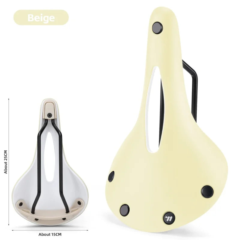WEST BIKING Retro Style Bicycle Saddle for Road and MTB