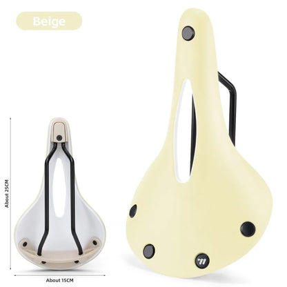 WEST BIKING Retro Style Bicycle Saddle for Road and MTB