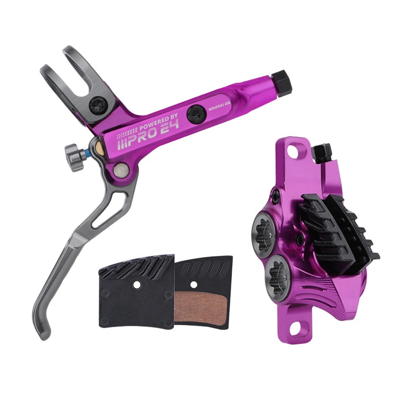IIIPRO E4 Mountain Bike Hydraulic Brake 800/1550mm Front Rear Brake Cooling 4 Piston Oil Pressure AM DH E-bike MTB Disc Brake