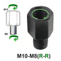 Black Mirror Adapter M10 M8 10MM 8MM Motorcycle Scooter Rearview Mirrors Adapters Right Left Hand Thread Conversion Bolt Screws M10-M8(R-R)