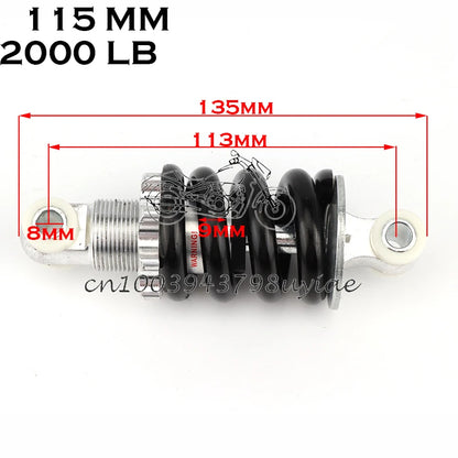 100MM 125MM 150MM 180MM 190MM 200MM Rear Suspension Shock for 47cc 49CC Super Minimoto ATV Quad electric scooter Pocket Bike