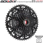 GOLDIX Black MTB Cassette 8/9/10/11/12 Speed 40/42/46/50T K7 Bicycle Freewheel Sprocket