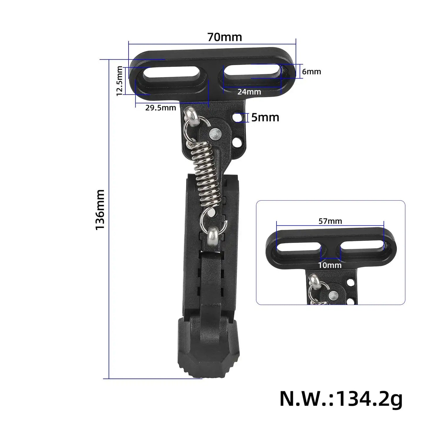 ULIP Scooters V2.0 Adjustable Kickstand Side Parking Bracket Support For Electric Scooters Side Vertical Mounting Foot Bracket