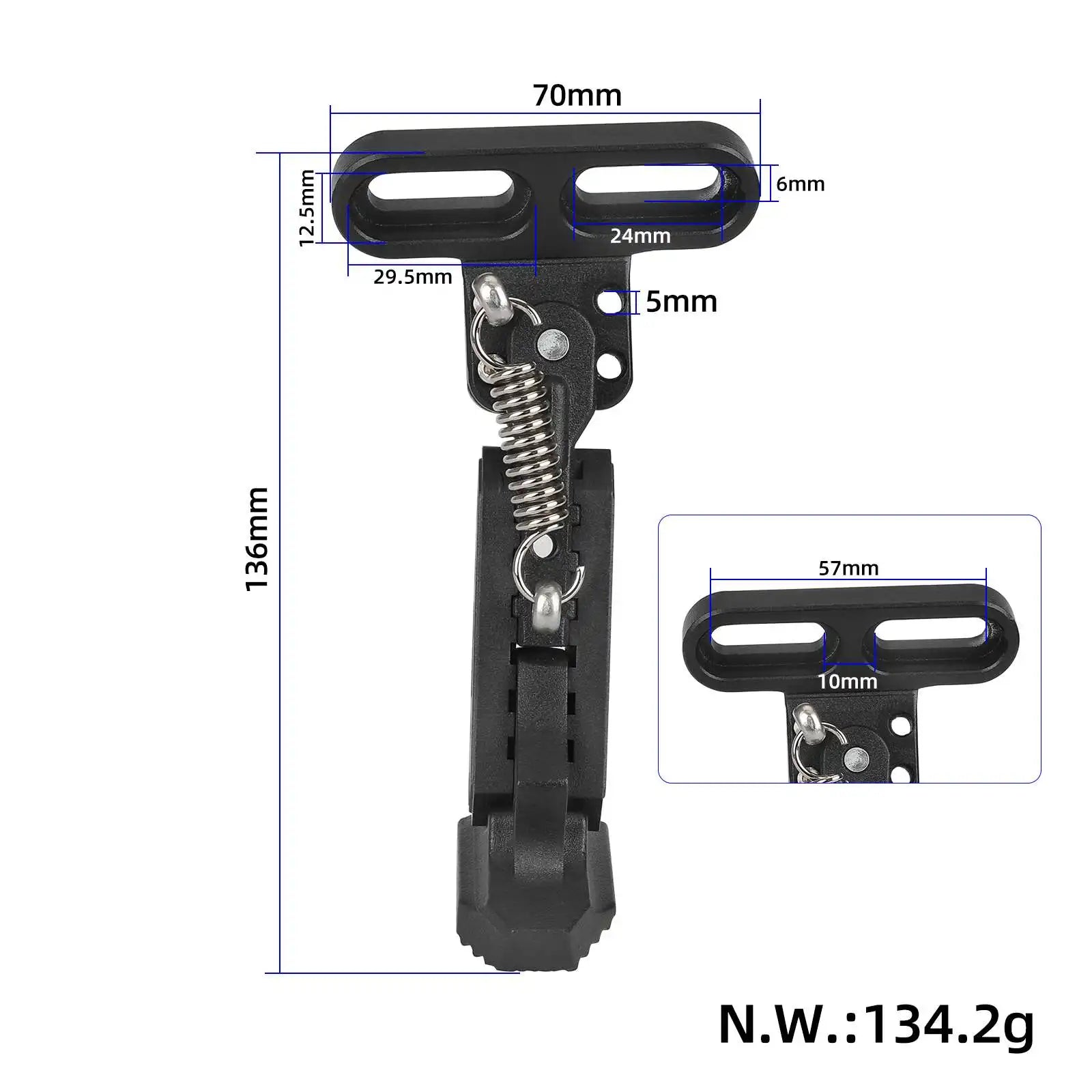 ULIP Scooters V2.0 Adjustable Kickstand Side Parking Bracket Support For Electric Scooters Side Vertical Mounting Foot Bracket
