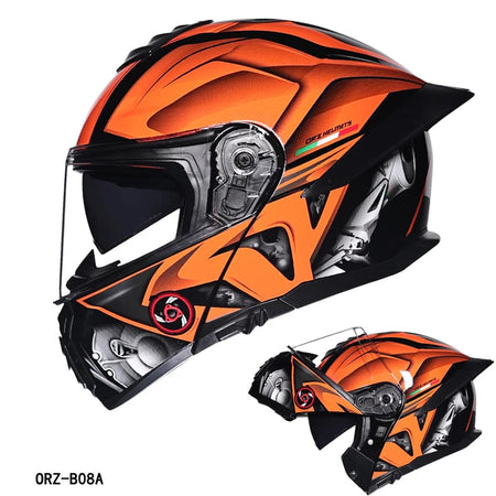 Secure lock chin bar riding helmet