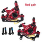 ZOOM XTECH HB100 MTB Oil Disc Hydraulic Brake Disc Brake Line Pull Calipers Front & Rear G3 rotors 120/140/160/180MM MT200 M315 Red Pair