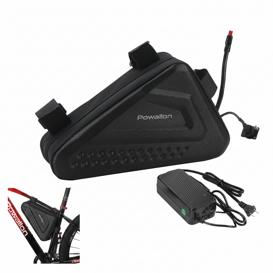 36V 48V E-Bike Triangle Battery 10Ah 13Ah 20Ah Options with Hard Case Waterproof Bag & A+ Branded Cells