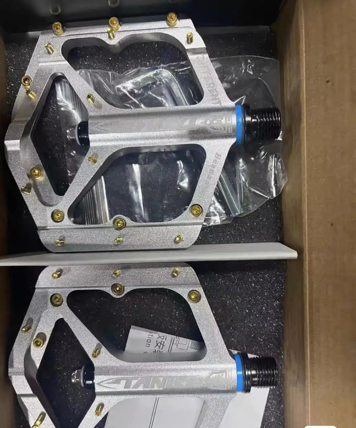 TANKE TP-50 Pedals Sepeda MTB Aluminum Alloy Non-slip Bicycle Pedal Bicycle Pedal Bicycle pedal silver