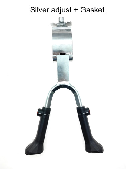 24 26 29 inch Mountain Bike Support Side Kick Stand Adjustable MTB Road Bicycle Kickstand Parking Rack Cycling Parts Foot Brace Silver adjust Gasket