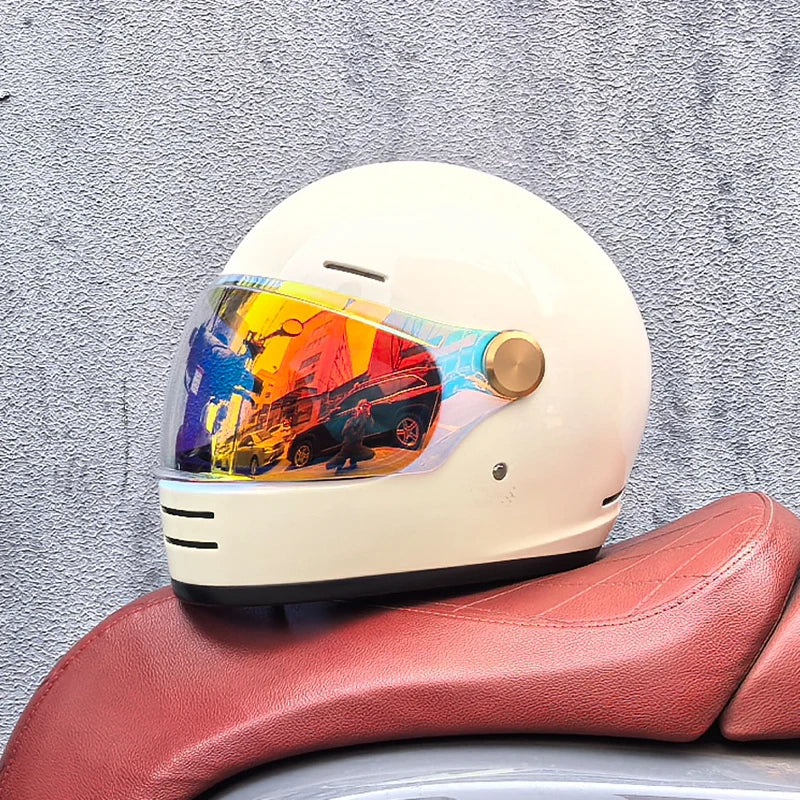 Full face motorcycle helmet - Classic design, suitable for both men and women, with safety protection certified by DOT 21 China