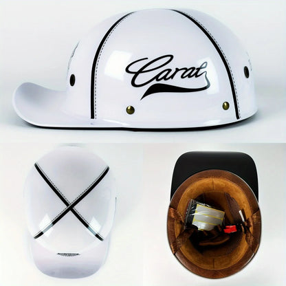 Motorcycle Helmet Men Retro Moto Helmets Half Face Baseball Cap DOT Certification Cycling Helmet