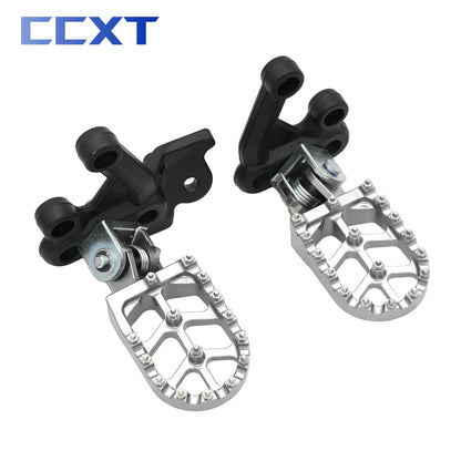 Motorcycle CNC Aluminum Footpegs Foot Pegs Rests Pedals Bracket For Sur-Ron Sur RON Light Bee X & Light Bee S Electric Bike