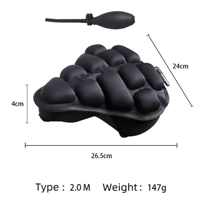 3D Air Bicycle Saddle Seat Cushion MTB Bike Big Butt PU Leather Gel Pad Seat Cover Shockproof Soft Bike Seat Bicycle Accessories