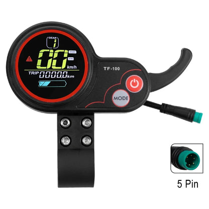 TF‑100 Instrument Display Panel With USB Charging 5/6 Pin Communication Speedometer For KUGOO M4 Electric Scooter Kickscooter TF 100 5Pin