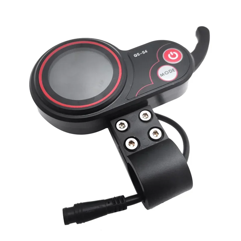 QS-S4 36V-60V Thumb Throttle LCD Display Meter for Zero 8 9 10 8X 10X Electric Scooter 6PIN Display Accessories
