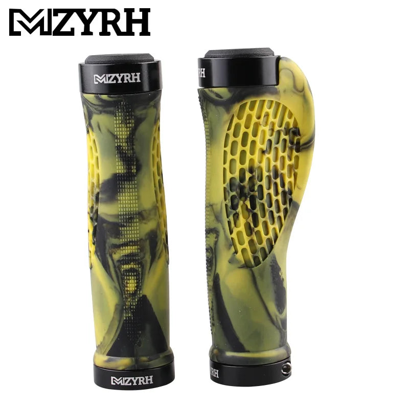 Bicycle Grips Lock on Rubber Bicycle Handlebar Grip Durable Ergonomics Mountain Bike Handle Waterproof Dustproof MTB Cuffs