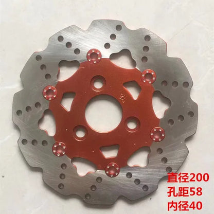 Electric Bike Moto Front Rear Brake Disc For 150CC GY6 QJ Keeway Scooter Honda Yamaha JOG BWS 125 Motorcycle ATV Moped Go Kart 200-58-40