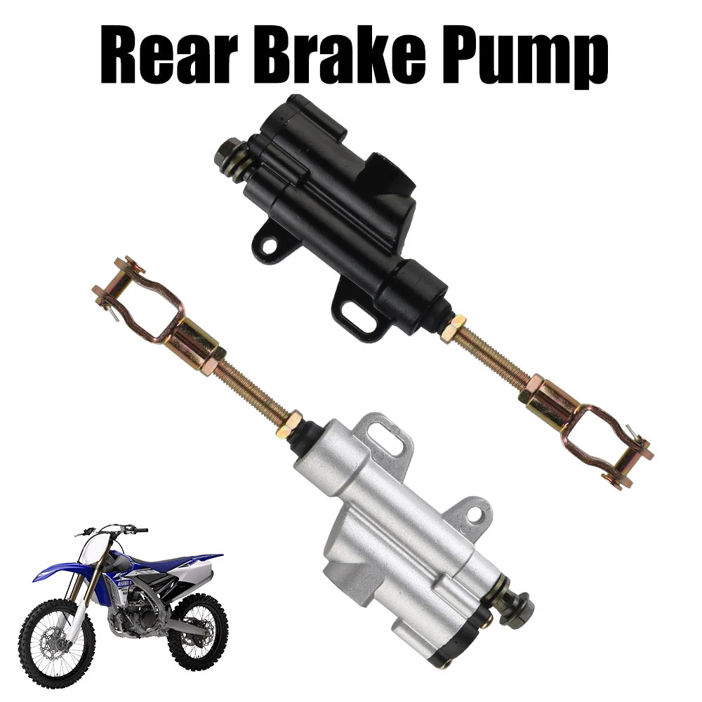 Motorcycle Rear Brake Pump Foot Hydraulic Brake Master Cylinder Pump Pit Pro Trail Dirt Quad Bike ATV Dune Buggy Universal
