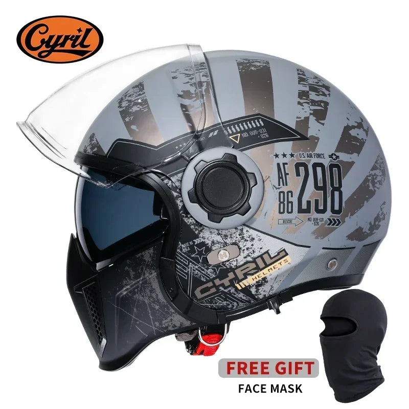 Modular Motorcycle Helmet Full Face Open Face Retro Helmets DOT ECE APPROVED
