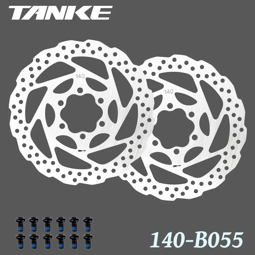 Bike Disc Brake Rotor Disc Brake 2 Piece with 12 Bolts for Road Bike MTB BMX Floating disc Stainless Steel 140-B055 2pc