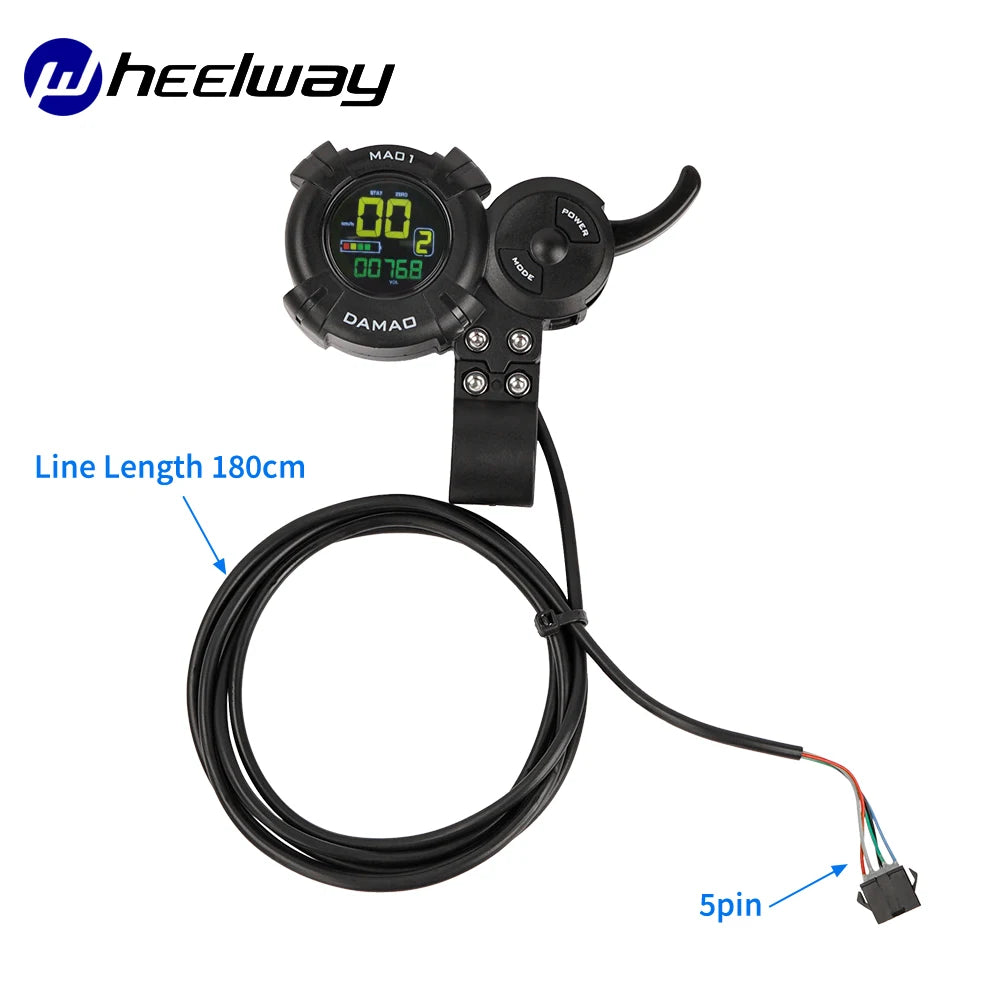 Dual Drive Controller With Colorful LCD Display Accelerator 48V60V72V50A for Dual Motor 1500W 3000W 3500W Electric Scooter