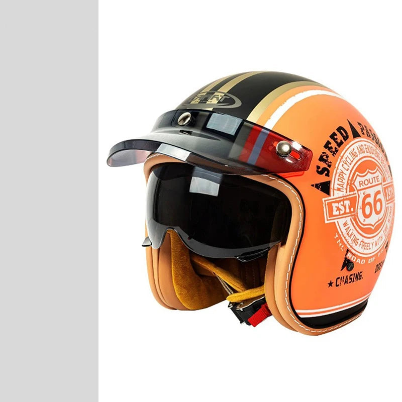 Jet Helmet Men Women Motorcycle Helmet DOT Approved Open Face Helmet TYPE C CHINA
