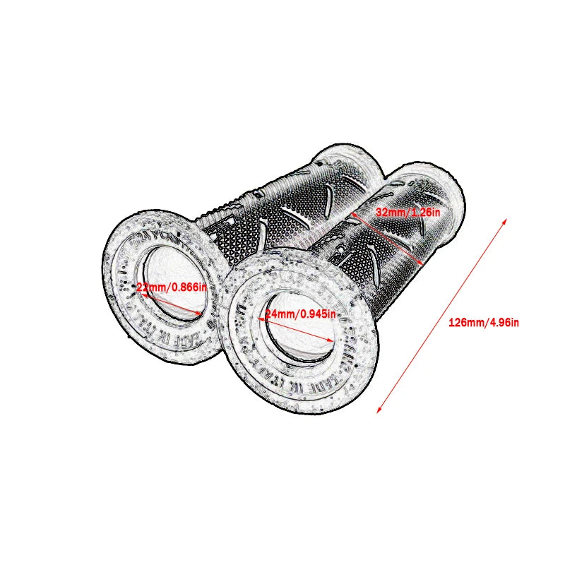 22MM Universal Motorcycle Handlebar Motorbike Grips Rubber Modification Accessories Moto Handles For Honda Suzuki Ducati Benelli