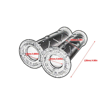 22MM Universal Motorcycle Handlebar Motorbike Grips Rubber Modification Accessories Moto Handles For Honda Suzuki Ducati Benelli