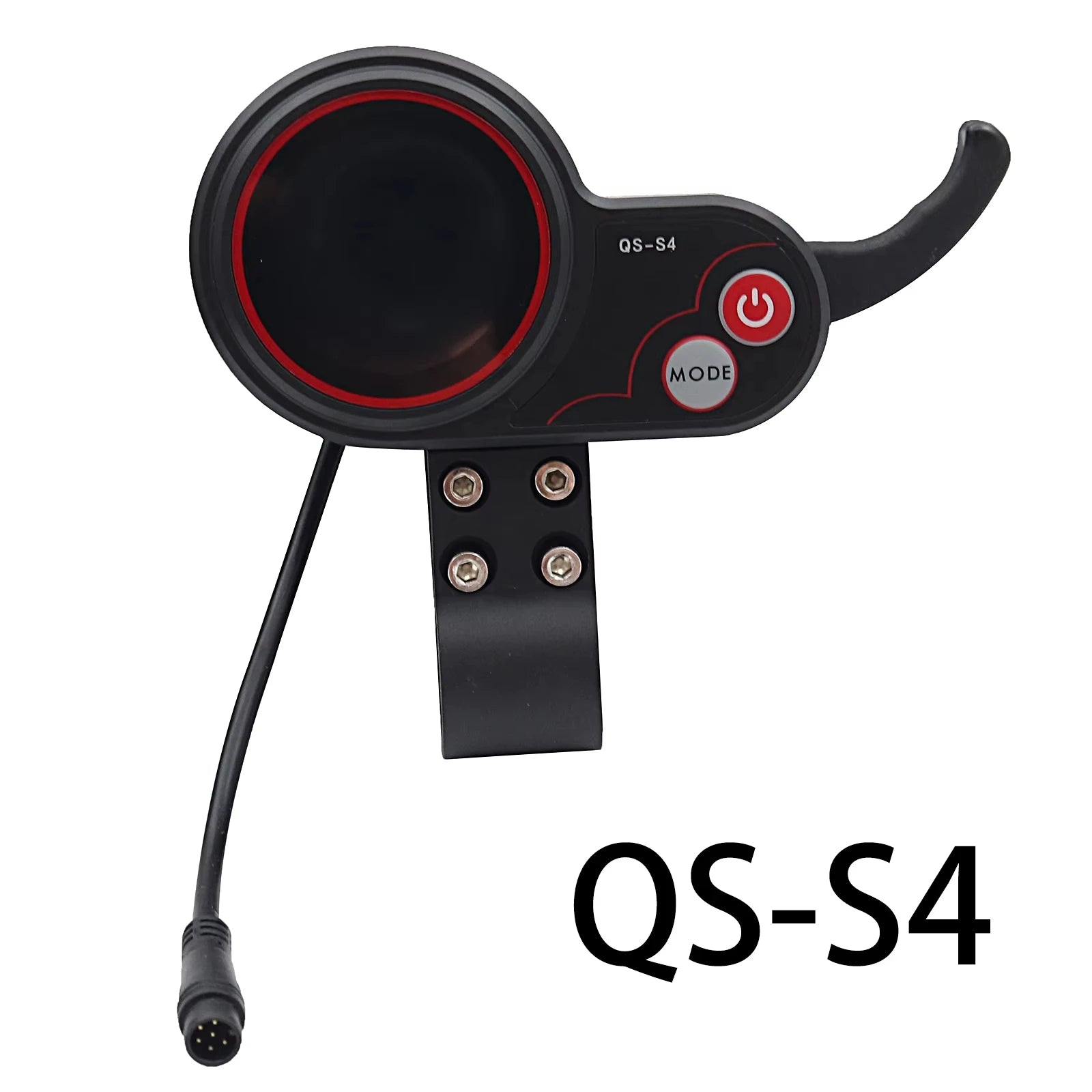QS-S4 36V-60V Thumb Throttle LCD Display Meter for Zero 8 9 10 8X 10X Electric Scooter 6PIN Display Accessories