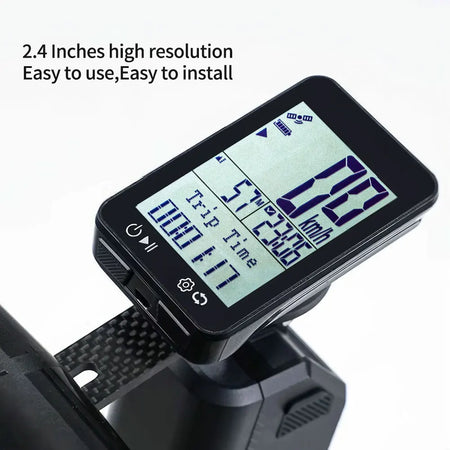 Waterproof Wireless Bicycle Speedometer Mounted on Handlebar Bracket