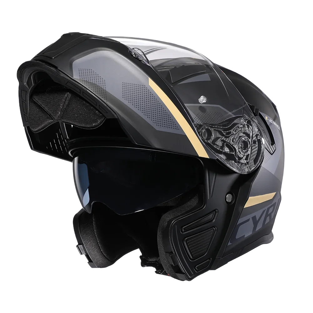 Motorcycle Helmet Double Lens Racing Helmets Modular Men Women Full Face Modular Helmet qiangshouheijin