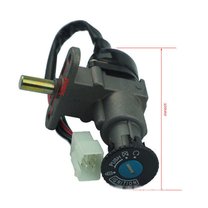 Motorcycle Universal Modified Motorcycle Fuel Gas Cap Ignition Switch Lock Key Set Ignition Switch Lock GY650 125 Scooter Parts