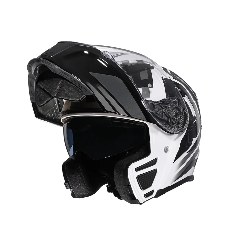 Motorcycle Helmet Double Lens Racing Helmets Modular Men Women Full Face Modular Helmet shuguangheibai