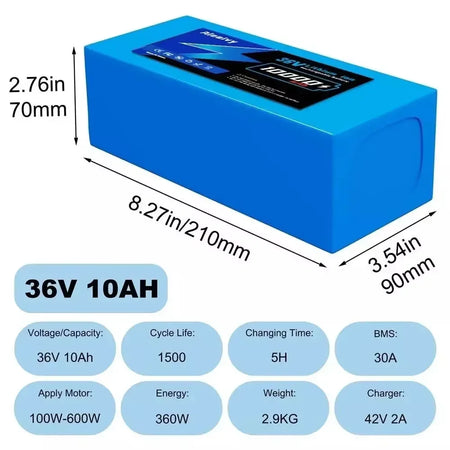 36v-10Ah / United States