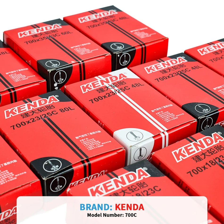 KENDA 700C Road Bike Inner Tube – Premium Rubber Tire Tube for 18-45C Sizes