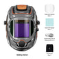ANDELI True Color Welding Helmet Large Viewing Auto Darkening Electric Welding Mask with Side View 4 Arc Sensor for TIG MIG ARC MONER CHINA