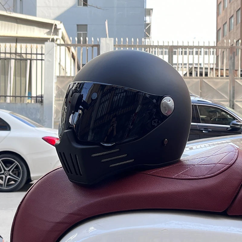 DOT Motorcross Motorcycle Vintage Helmet Moto Racing Ride Full Face Helmet 12