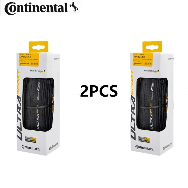 2pcs Continental ULTRA SPORT Ⅲ Road Bike tyre Anti Puncture Folding Road Tire 700x23C/25C/28C Lightweight Road Bicycle tires 25C with box China