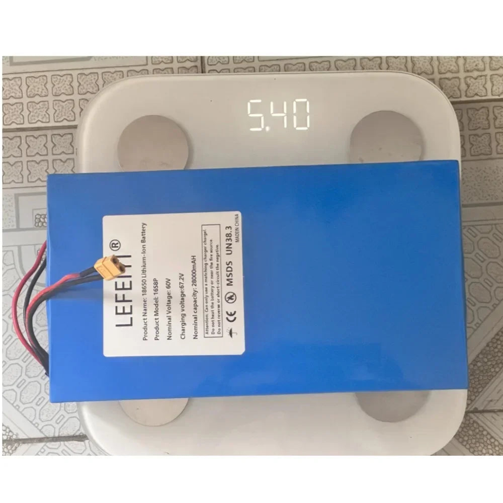 18650 16S8P 60V Rechargeable Battery