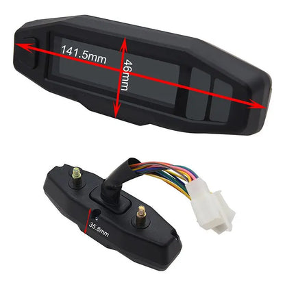 Universal Digital Motorcycle Speedometer Oil Gauge Tachometer Meters Instrument Cluster Turn Signal Light Indicator
