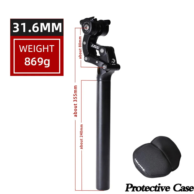SAFORT Mountain Bicycle Seat Post Shock 27.2 30.9 31.6mm Aluminum Alloy Material Absorber Suspension MTB Bike Seat Tube 31.6mm