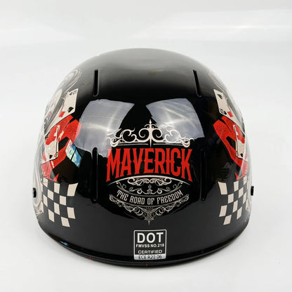 Vintage Half Helmet Motorcycle Helmet For Men Women Summer Universal Electric Motorcycle