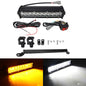 60W Motorcycle LED Headlight Light Bar Kit with Mounting Bracket Switch Wiring For Universal Most 7/8" Handlebar Dirt Pit Bike Set D