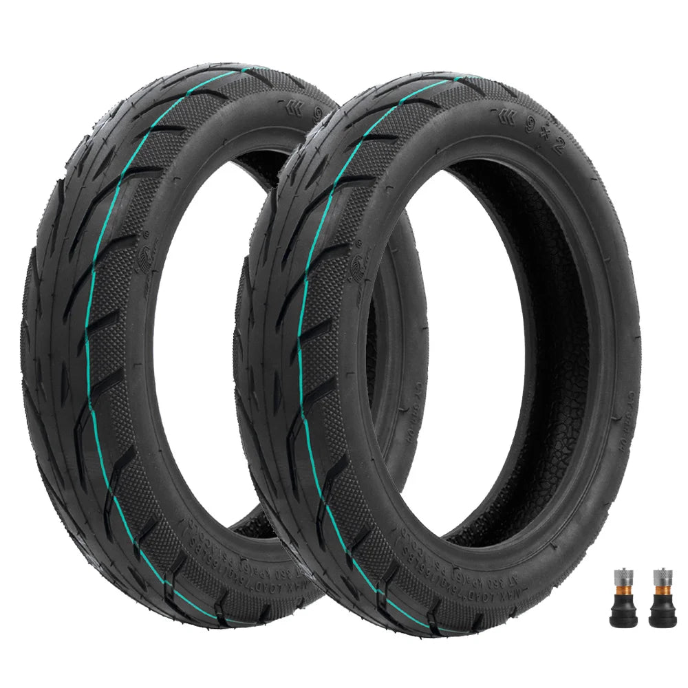9 Inch 9x2 Tubeless Tyre For Xiaomi M365/Pro/1S Electric Scooter Rubber Tire Vacuum Tire Anti Puncture Wheels Tubeless Tyres 2pc China