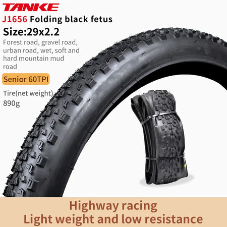 J1656 29x2.2 Black / Foldable