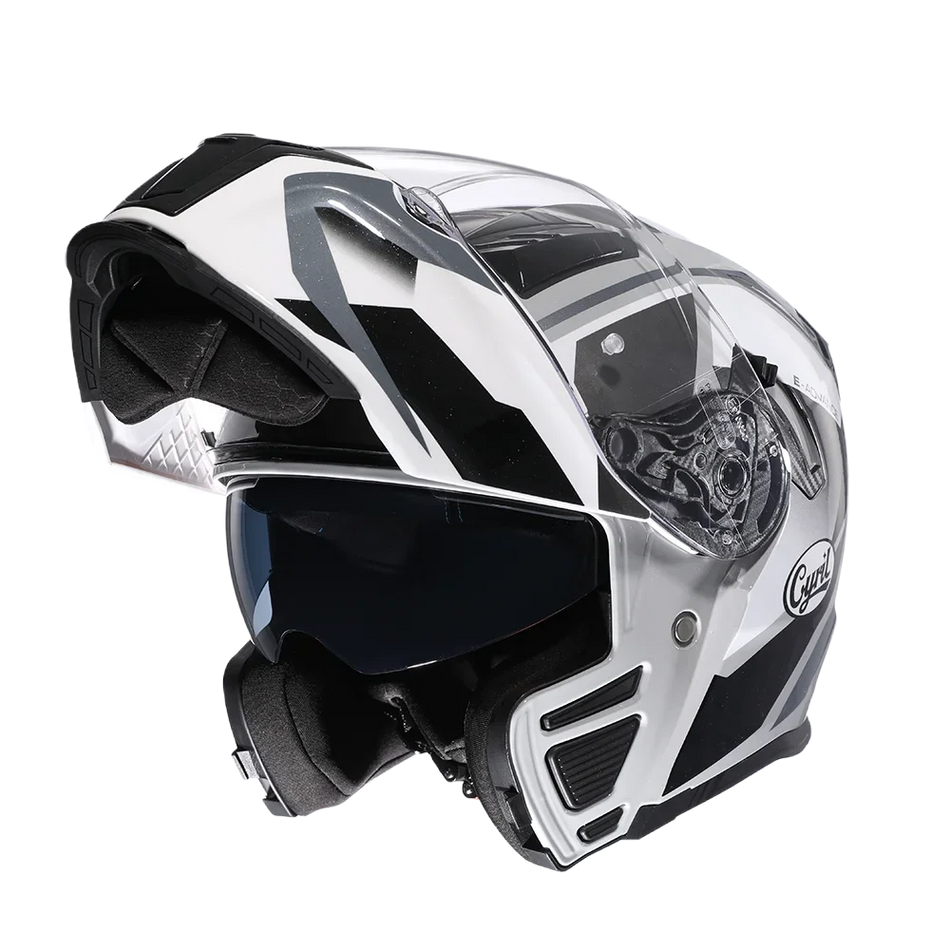 Motorcycle Helmet Double Lens Racing Helmets Modular Men Women Full Face Modular Helmet fuguanghuibai