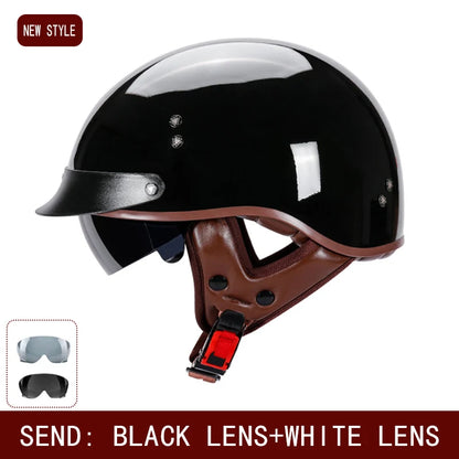Retro helmet motorcycle helmet motorcycle half helmet four seasons summer wear