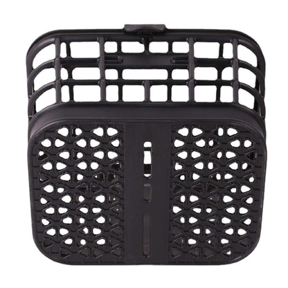 Bike Basket Bike Front Basket Large Capacity Anti Extrusion Black PC Material Detachable Bike Basket with Lid for Electric Bike